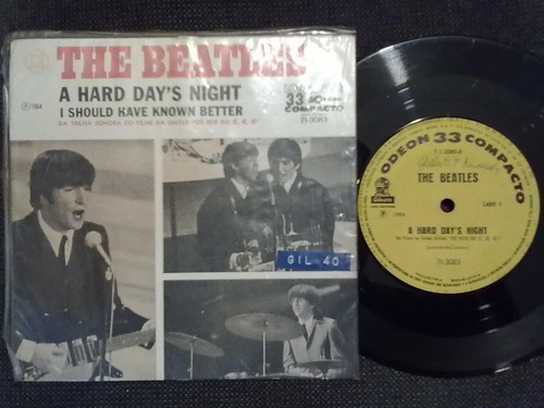 Compacto The Beatles A Hard Day's Night Mono 1965 Odeon