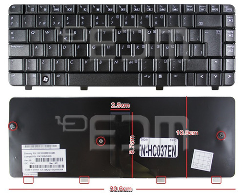 Teclado Nuevo Español (sp) Compaq Presario Cq40 Cq45 Negro