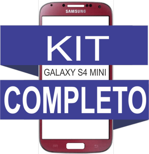 Tela Vidro Galaxy S4 Mini Vermelho + Kit Remoção ***