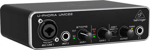 Behringer U-phoria Umc-22 Interface Usb Con Preamp Midas