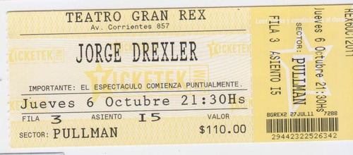 Entrada Jorge Drexler