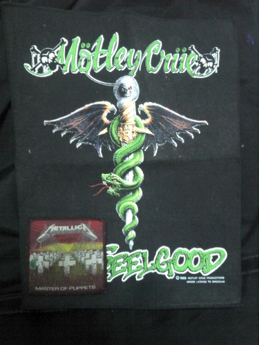 Motley Crue Parche Orginal Importado Estampado Grande