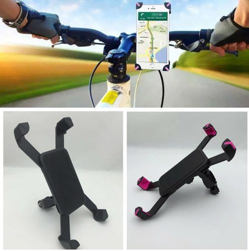 Imagen 3 de 8 de Soporte Celular Bicicleta Moto iPhone 6 Samsung J7 Huawei