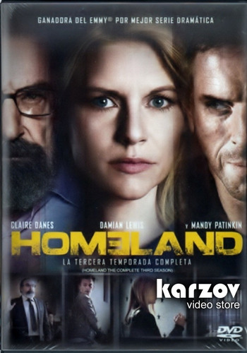 Homeland Paquete Con  Temporadas 1 2 Y 3 En Dvd