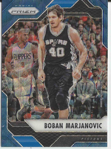 2016-17 Panini Prizm Boban Marjanovic /99 Blue Wave Spurs