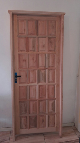 Puerta Exterior En Madera De Eucaliptos Nuevas Ciega