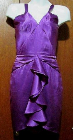 Vestido De Seda Guess By Marciano Color Uva, Talla Xs
