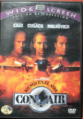 Dvd - Con Air - Riesgo En El Aire- Nicolas Cage- John Cusack