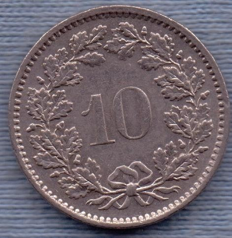 Suiza 10 Rappen 1970 * Libertad * Confederacion *