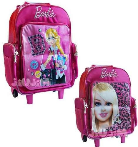 Mochila Barbie Con Carro Reforzado Tapa Rebatibe 18