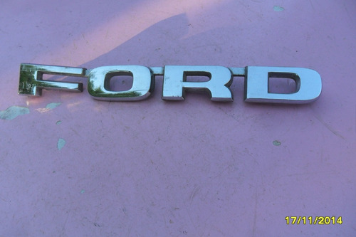 Antigua Insignia Leyenda Ford, Cromada, En Dos Partes