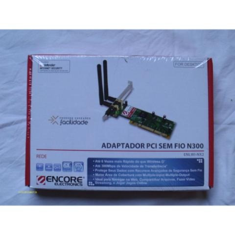 Imagem 4 de 4 de Placa De Rede Wireless Pci, Econre Enlwi-nx2, 300 Mbps