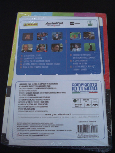 Dvd Campionato Io Ti Amo 1991/92 Futebol Italiano Coleçao