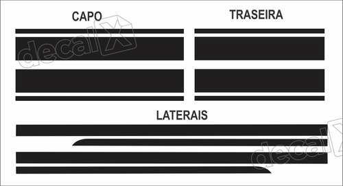 Adesivo Faixa Lateral, Capo E Traseira Mini Cooper Fa8