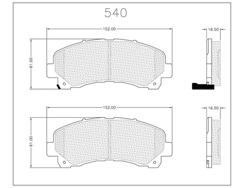 Juego De Pastillas De Freno Del. Chevrolet S10 M/n 2012