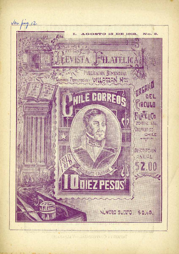 Revista Filatélica, Publicación Bimensual - Valparaíso 1918.