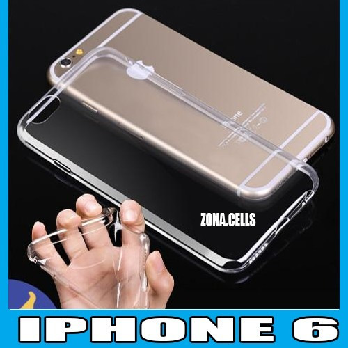 Mica + Funda Gel Tpu Transparente Para iPhone 6 Traslucido