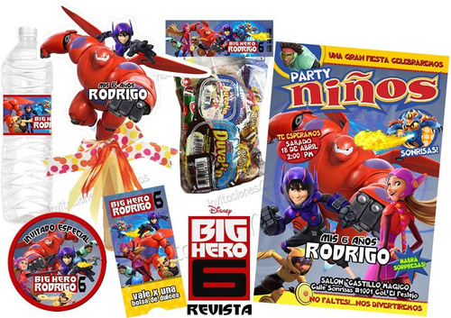 Kit Imprimible Personalizado Big Hero Grandes Héroes