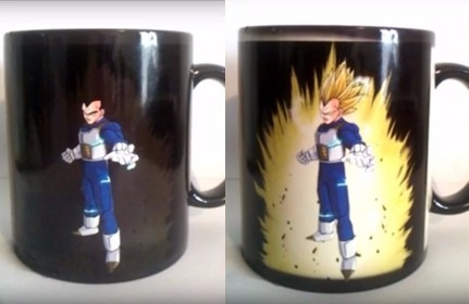 Tazón Dragon Ball, Tazón Mágico, Cambian Con Agua Caliente