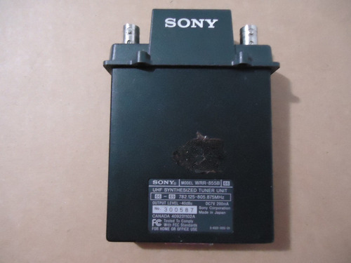 Sony Wrr-855b Portátil Uhf Receiver