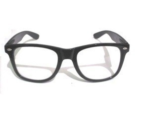 Armação Oculos De Grau Wayfarer Retrô E Lentes Transparentes