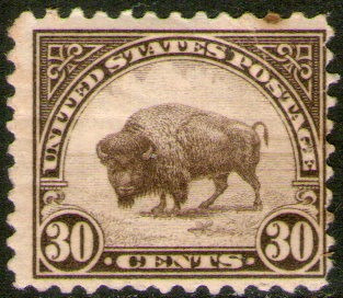 Estados Unidos Sello Nuevo Búfalo Americano 1931 Dent.10½x11