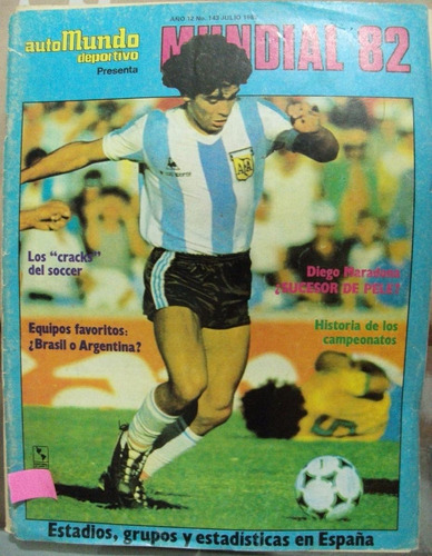 Revista Auto Mundo, Mundial Futbol España 1982, Maradona