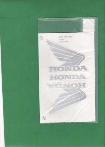 Kit Adesivos Honda Pop 100 2007 Azul