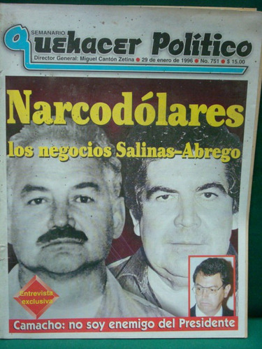 Semanario Quehacer Político, Año 14: Núm. 751, 1996.