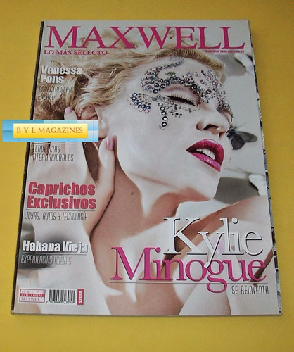 Kylie Minogue Revista Maxwell 2008 Mexico 