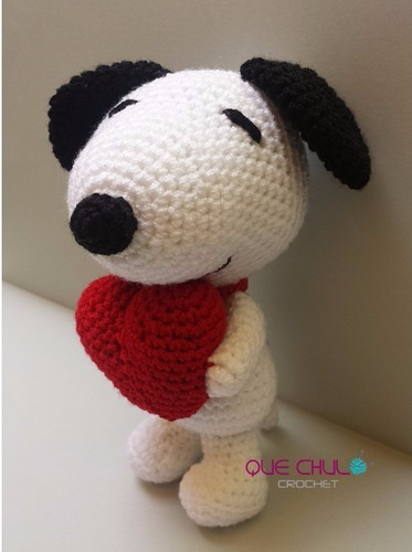 Muñeco Tejido Tipo Snoopy Amigurumi