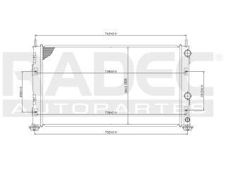 Radiador Dodge Stratus 2001-2002-2003 L4/v6 2.4/3.0 Lts Auto