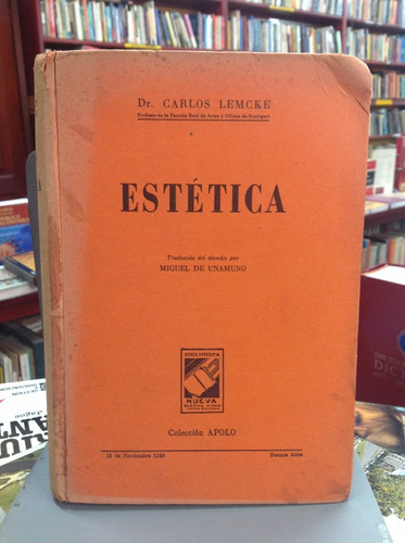 Estética - Dr. Carlos Lemcke (miguel De Unamuno)