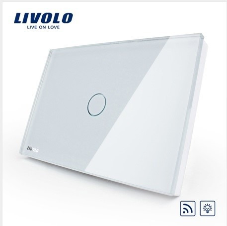 Interruptor De Cristal Dimmer Touch Livolo - Sencillo.