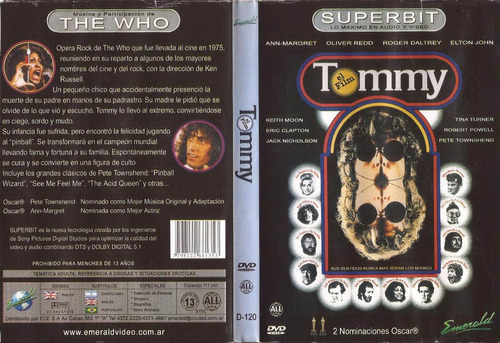 Tommy Dvd The Who Tina Turner Elton John Eric Clapton 1975