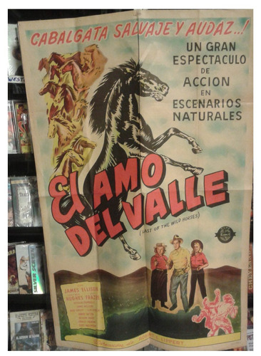 Cartel Poster Cine Original El Amo Del Valle
