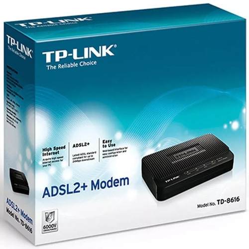 Modem Tp-link Adsl2+modem Td-8616 Banda Ancha Internet Rj-45