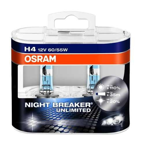 Kit Lamparas Night Breaker Unlimited H4 + H11 Osram