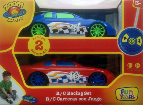 Juego De Carreras Zoom Zone R/c 2 Carros