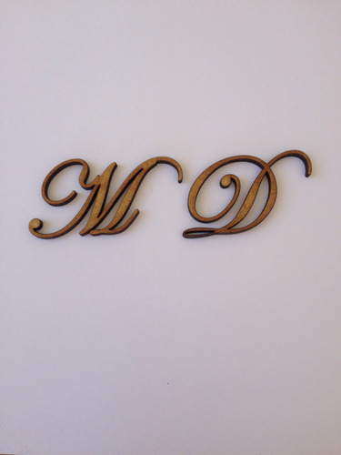 10 Letra Em Mdf Fonte Edwardian Script 10cm De Altura