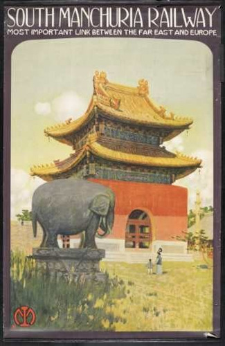 China - Manchuria - Templo Budista - Lámina 45x30 Cm.
