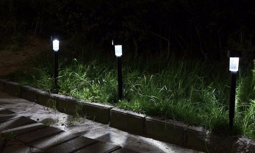 Lampara Antorcha Solar Para Jardin Recargable Colores Agua