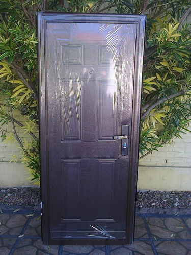 Puerta Importada Doble Chapa Importada Marron Blanca Envios