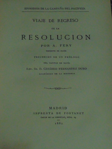 Viaje De Regreso De La Resolución A. Fery