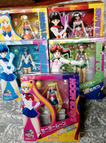 5 Sh Figuarts Sailor Moon Mars Mercury Venus Y Jupiter