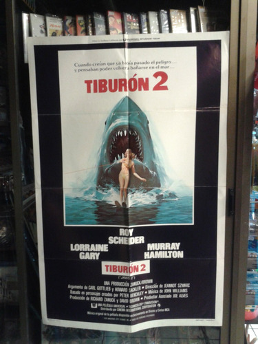 Cartel Póster Cine Original Tiburon 2