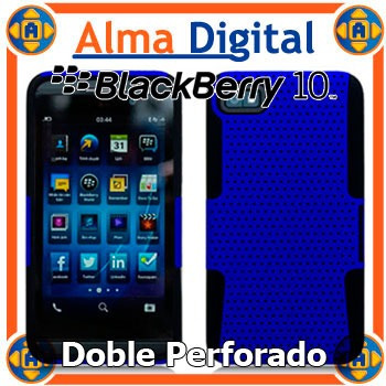 Forro Doble Perforado Blackberry Z10 Estuche Funda Z 10