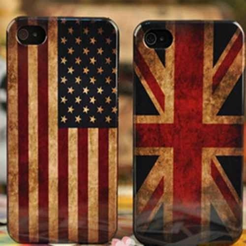 Capa Case iPhone 4 4s Bandeira Estados Unidos Ou Inglaterra