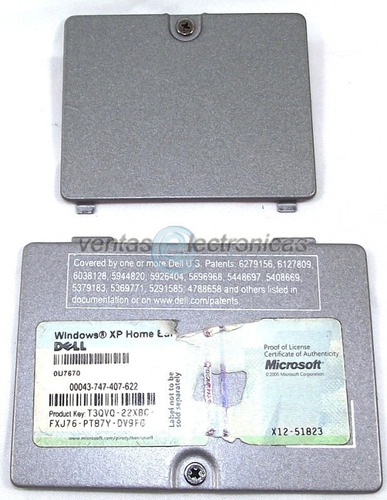 Tapas De Memoria Y Wireless Para Dell Latitude D610 Ipp9