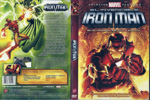 El Invencible Iron Man Su Primera Pelicula Animada Marvel Dv